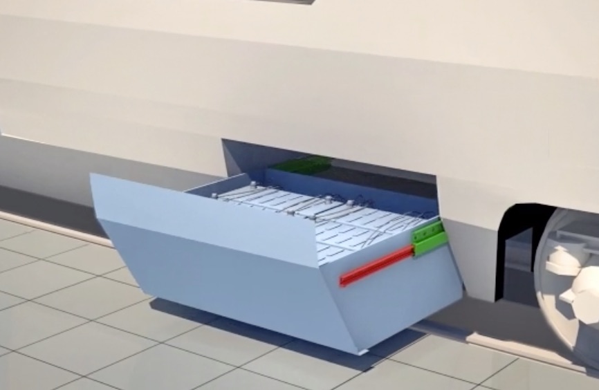 battery-box-extraction Guidage linéaire dans les transports