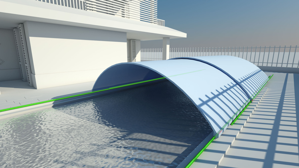 Sliding pool cover Guidage Linéaire les applications