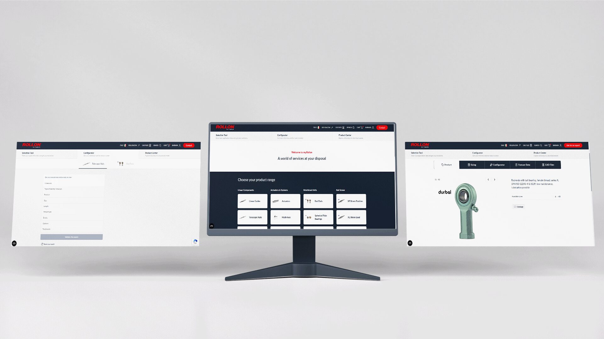 myRollon présente son nouveau configurateur et intègre sa gamme de rotules