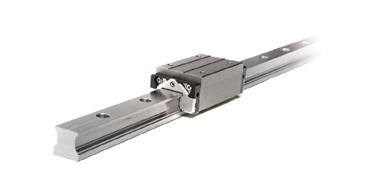 Re-circulating ball profiled linear guide