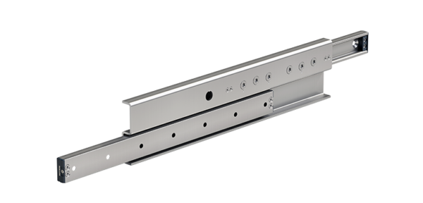 Telescopic guides with ball bearings