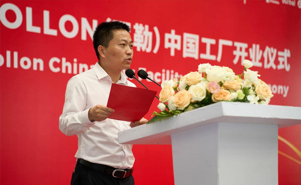 Rollon-China-President-Ju-Zheng-ting Rollon China new facility: President Ju Zheng-ting
