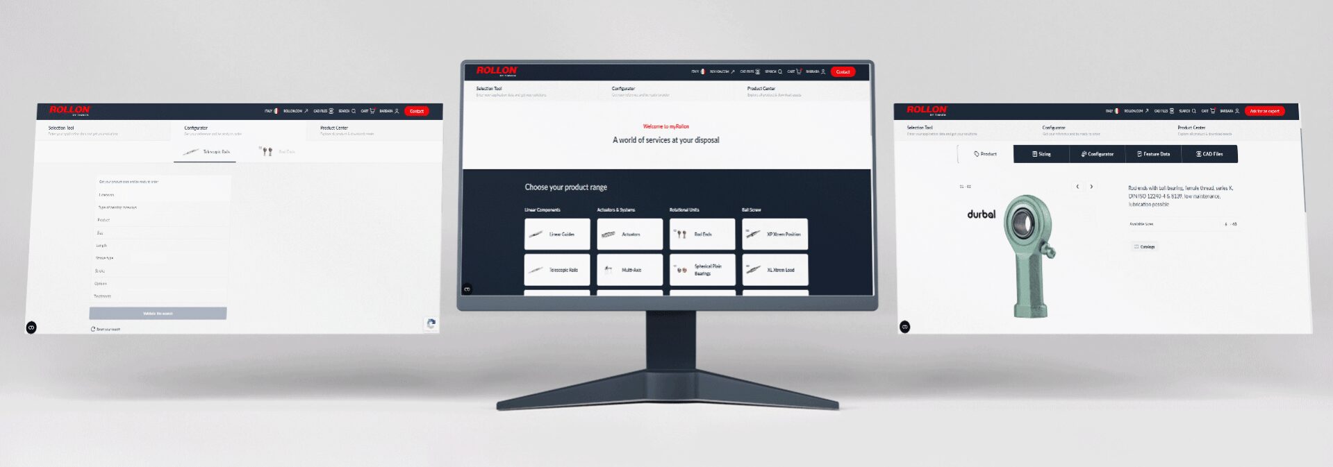 myRollon introduces new Configurator,  integrates rod ends product range