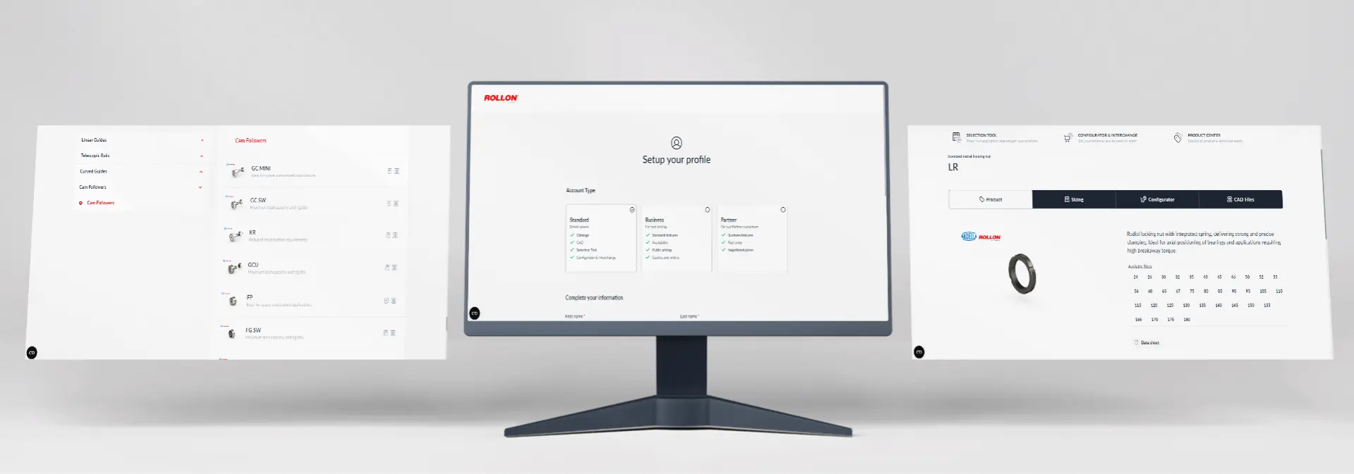 myRollon integrates cam followers and locknuts ranges, adds three different account types