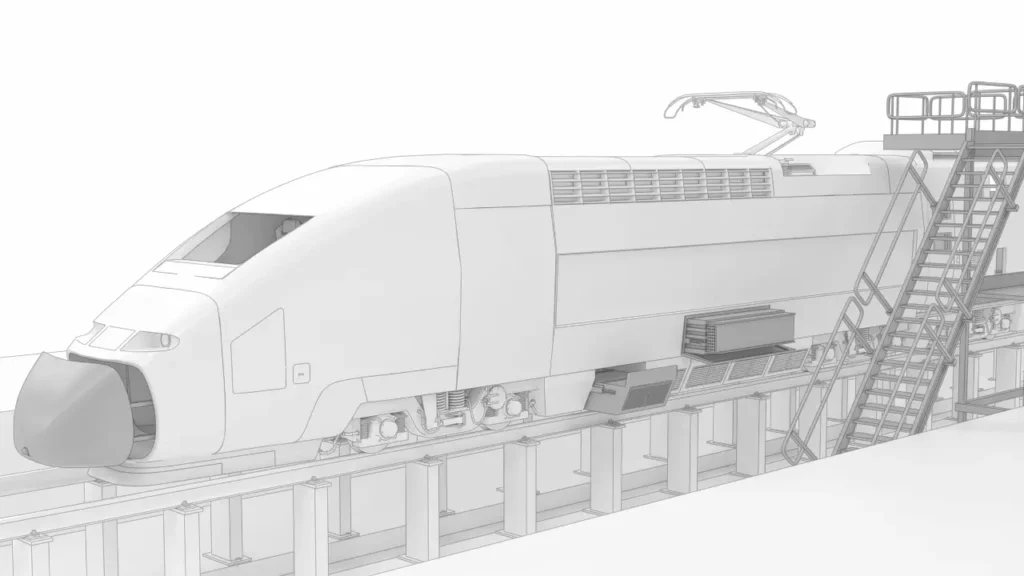 Maintenance and Inspection Railway Environemnt Telescopic guides for rail maintenance