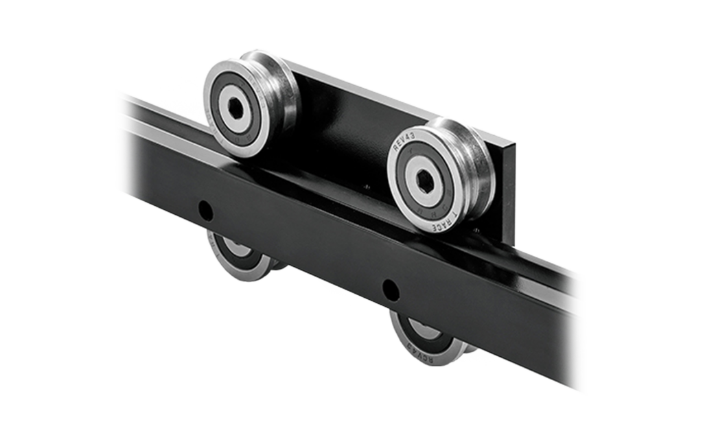 Modular linear guides with rollers