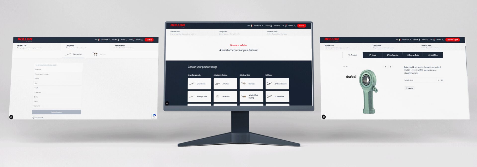 myRollon introduces new Configurator,  integrates rod ends product range