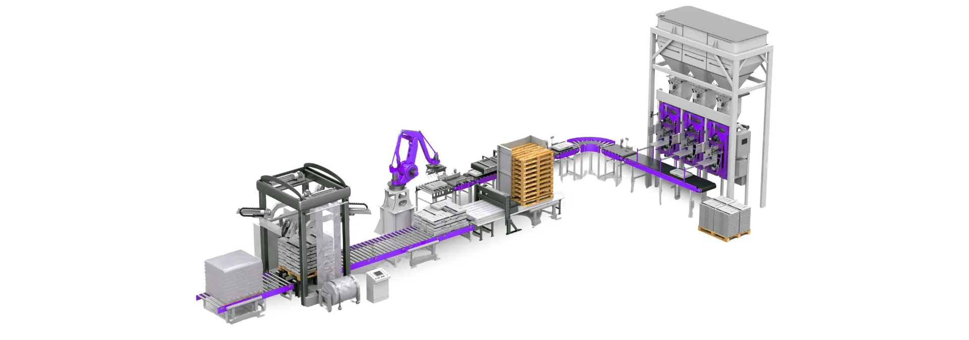 Applying linear motion components in tertiary packaging machinery