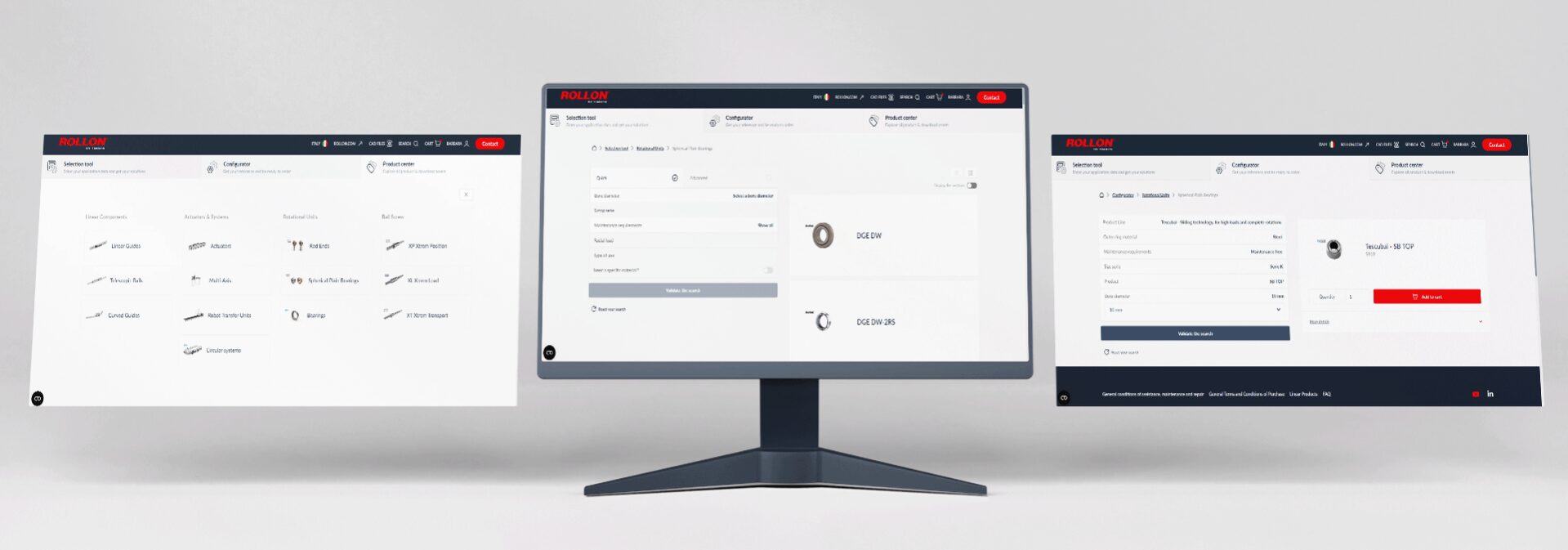 myRollon introduce la gamma di snodi sferici e nuove funzionalità orientate all'utente