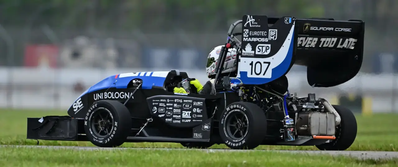 Teste a snodo Tescubal UniBo Motorsport su auto Albirea