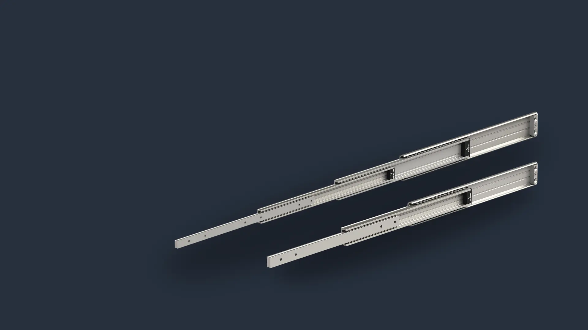 HVC-MG and H1C-MG telescopic rails フル・オーバーエクステンションレール