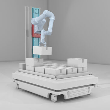 3D_AGV with Robot_Cobot 3D_AGV with Robot_Cobot