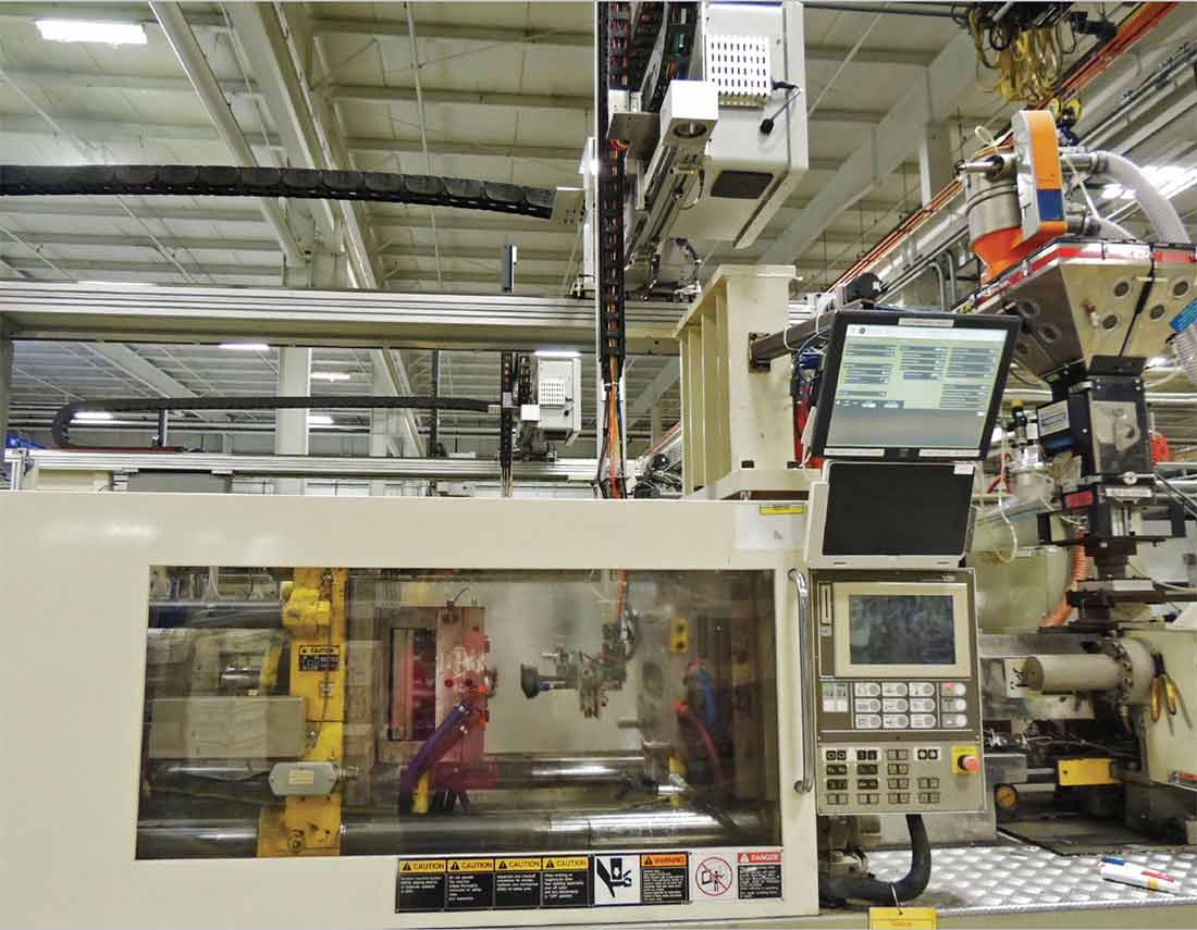 A machine in a warehouse