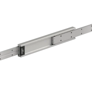 The new HGT-MG telescopic rail features a redesigned ball cage and magnets for synchronized movement.