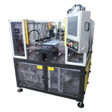 Cedatec Rollon Compact Rail linear guide moving welding heads with high precision in Cedatec multilayer PCB production equipment
