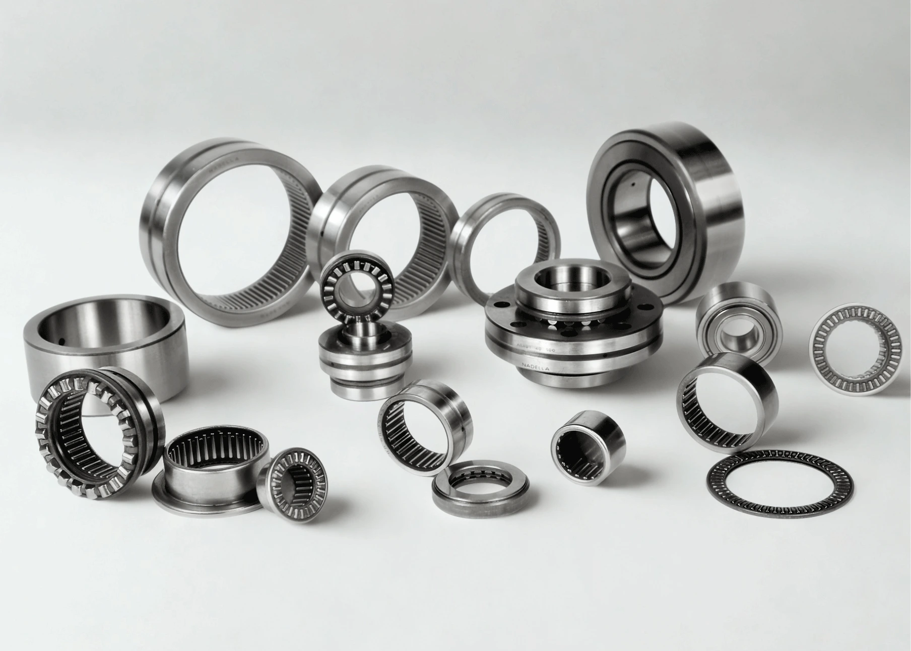how-to-choose-a-bearing Different bearing types including ball, roller, tapered roller, and needle bearings