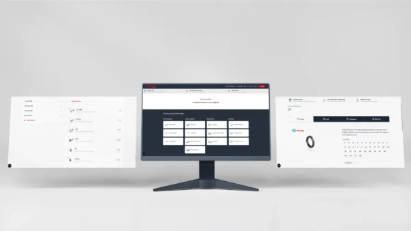 myRollon digital platform featuring new account types, Product Center tools, and integrated cam follower and locknut product families.